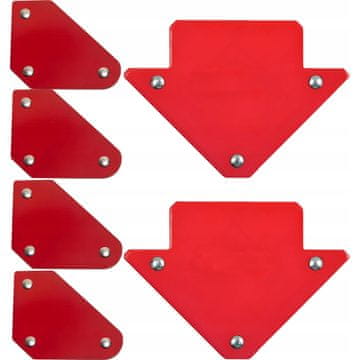 FALON-TECH Kutni magnetični zavarivački set od 6 komada, izdržljivi kutnici 45 90