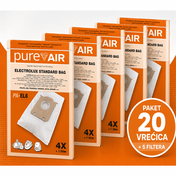 Pure Air electrolux vrećice za usisavač – 20 vrećica + 5 filtara
