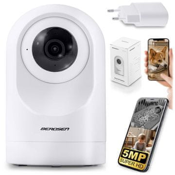 Northix 5MP WiFi PTZ IP kamera s noćnim vidom i zvukom