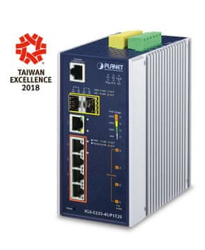 Planet PLANET IGS-5225-4UP1T2S mrežni prekidač L2+ Gigabit PoE, plavo-srebrni