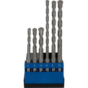 slomart Set 6 svrdla za beton SDS plus 6, 8, 10 x 110/160 mm