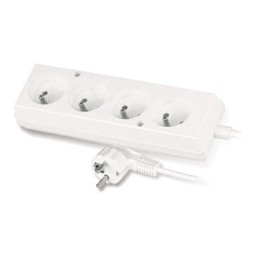 slomart Fiksni produžni kabel PLASTROL, 4 utičnice, 5m kabel