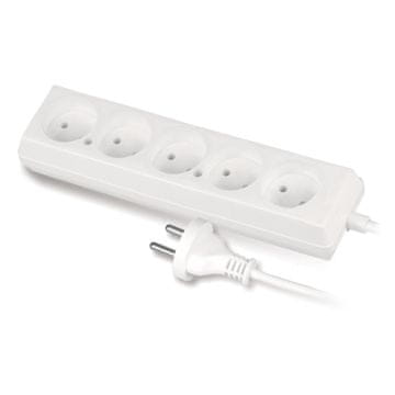 slomart Fiksni produžni kabel PLASTROL, 5 utičnica, 3m kabel