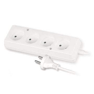 slomart Produžni kabel PLASTROL PS-460/5,0, 4x2P, 5m, bijela