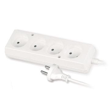 slomart Produžni kabel PLASTROL PS-460/3,0, 4x2P, 3m, bijela