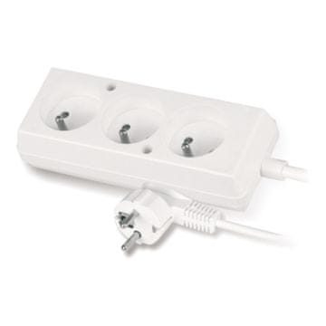 slomart Produžni kabel PLASTROL PS-370/1,5, 3x2P+Z, 1,5m, bijela