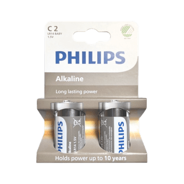 Bateria PHILIPS Alkalna baterija LR14, 2 kom
