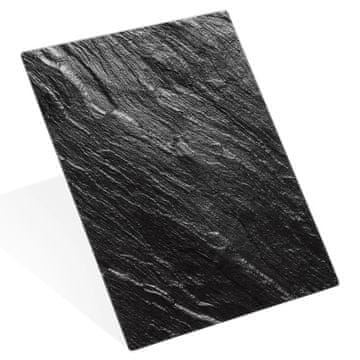 Northix Crna staklena daska za rezanje, 40x30 cm, neklizajuća