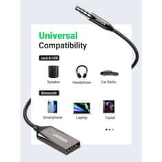 Ugreen Bluetooth USB-A na Aux adapter za automobil, 1,5m (70601)