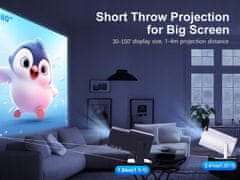 HY320 Full HD 1080P LCD projektor Android 11 ANSI WiFi 6 BT5.0