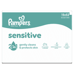 Pampers Sensitive vlažne maramice, 780 komada