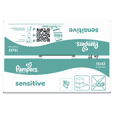 Pampers Sensitive vlažne maramice, 780 komada