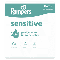 Pampers Sensitive vlažne maramice, 780 komada