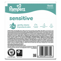 Pampers Sensitive vlažne maramice, 780 komada
