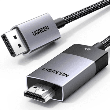 Ugreen DisplayPort na HDMI 8K60Hz kabel, 1m (80395)