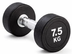 Kubisport 7,5 kg crna ovalna bučica