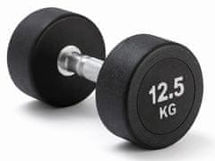 Kubisport 12,5 kg ovalna crna bučica
