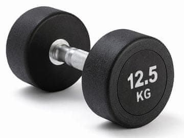 Kubisport 12,5 kg ovalna crna bučica