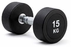 Kubisport 15 kg ovalna crna bučica