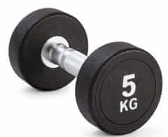 Kubisport 5 kg ovalna crna bučica