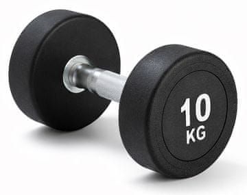Kubisport 10 kg ovalna crna bučica