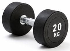 Kubisport 20 kg ovalna crna bučica