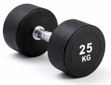 Kubisport 25 kg crna ovalna bučica