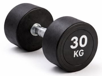 Kubisport 30 kg ovalna crna bučica