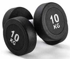 Kubisport 10 kg ovalna crna bučica