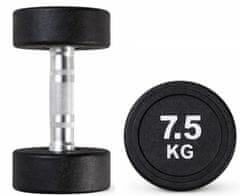 Kubisport 7,5 kg crna ovalna bučica