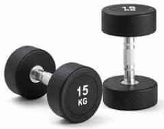 Kubisport 15 kg ovalna crna bučica