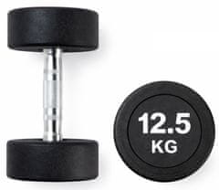 Kubisport 12,5 kg ovalna crna bučica