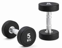 Kubisport 5 kg ovalna crna bučica