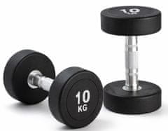 Kubisport 10 kg ovalna crna bučica