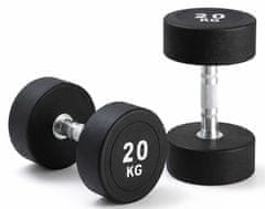 Kubisport 20 kg ovalna crna bučica