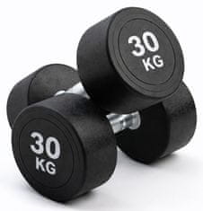 Kubisport 30 kg ovalna crna bučica