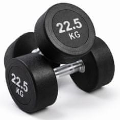 Kubisport 22,5 kg crna ovalna utega