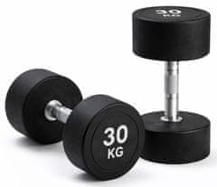 Kubisport 30 kg ovalna crna bučica