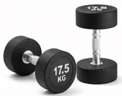 Kubisport 17,5 kg ovalna crna bučica