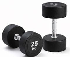 Kubisport 25 kg crna ovalna bučica
