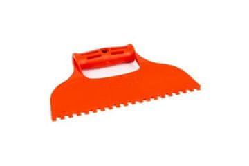 Kubala Lopatica Plastic spatula, teeth, 4 x 6 mm, orange