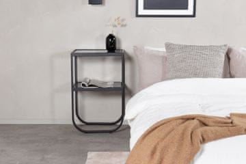 Venture Design AB Noćni ormarić Rocker 70x45x30 cm Crni