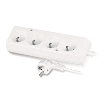 slomart Produžni kabel s 4 utičnice, 3m, Bijeli