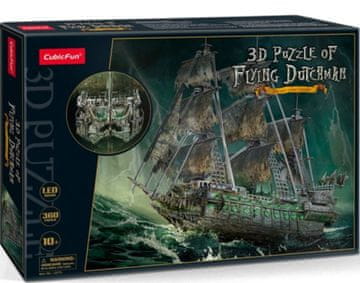 Puzzle Cubic Fun MC183h 3D Puzzle Latający Holender s LED rasvjetom, 190 komada
