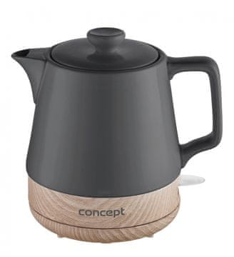slomart Concept RK0062 keramični kuhalo za vodu 1.0L, sivi