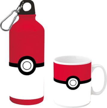 slomart KIDS EUROSWAN boca 500ml aluminij + šalica, Pokemon