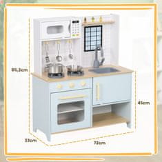 Homestar Igračka kuhinja 72x33x85.2 cm plava