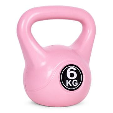 ModernHome ModernHome girja (kettlebell), 6 kg, ružičasta