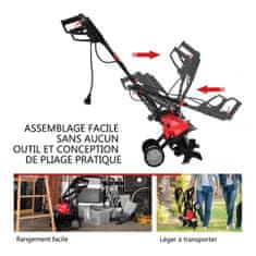 Costway Električni kultivator freza 1200W