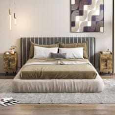 Costway Noćni ormarić 40x32x60 cm rustikalno smeđi s 2 ladice i USB priključcima